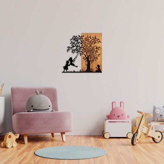 Decorative Wooden Wall Accessory The Tree And The Shaking Children Walnut
Black Wallxpert Decorative Wooden Wall Accessory The Tree And The Shaking Children Walnut
Black