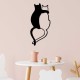 Decorative Metal Wall Accessory Love Cats - 478 Black Wallxpert Decorative Metal Wall Accessory Love Cats - 478 Black
