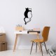Decorative Metal Wall Accessory Love Cats - 478 Black Wallxpert Decorative Metal Wall Accessory Love Cats - 478 Black