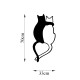 Decorative Metal Wall Accessory Love Cats - 478 Black Wallxpert Decorative Metal Wall Accessory Love Cats - 478 Black