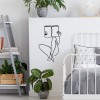 Wallxpert Decorative Metal Wall Accessory Book Reading - 494 Black