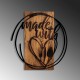 Decorative Wooden Wall Accessory Made With Love Walnut
Black Decorative Wooden Wall Accessory Made With Love Walnut
Black