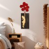 Wallxpert Decorative Wooden Wall Accessory Banksy - 17-1 Walnut
Brown
Red