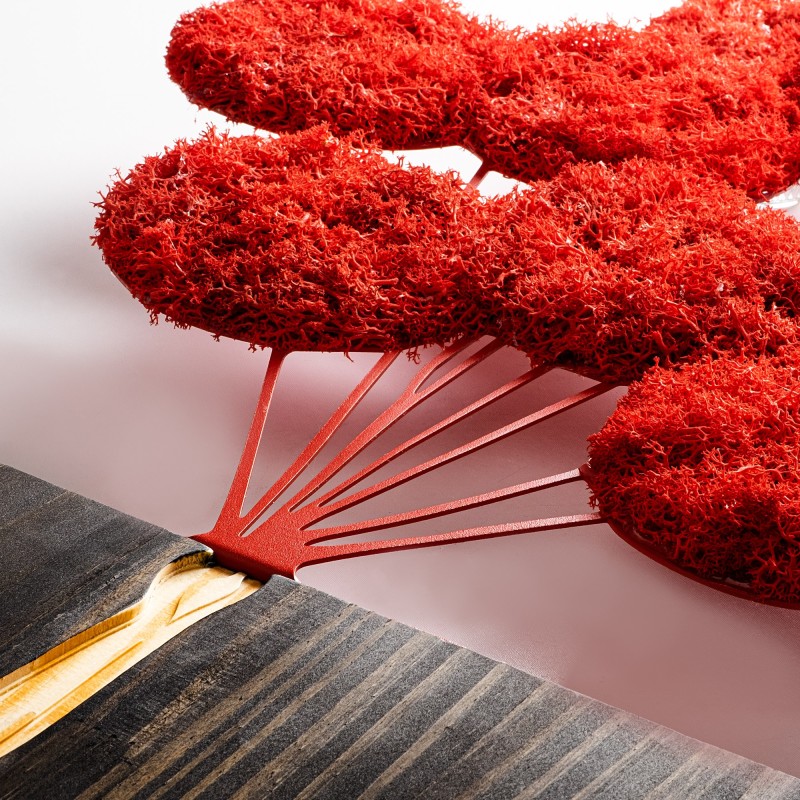 Wallxpert Decorative Wooden Wall Accessory Banksy - 17-1 Walnut
Brown
Red