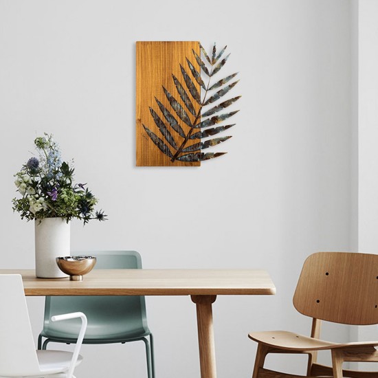 Decorative Wooden Wall Accessory Leaf 3-1 Multicolor Decorative Wooden Wall Accessory Leaf 3-1 Multicolor