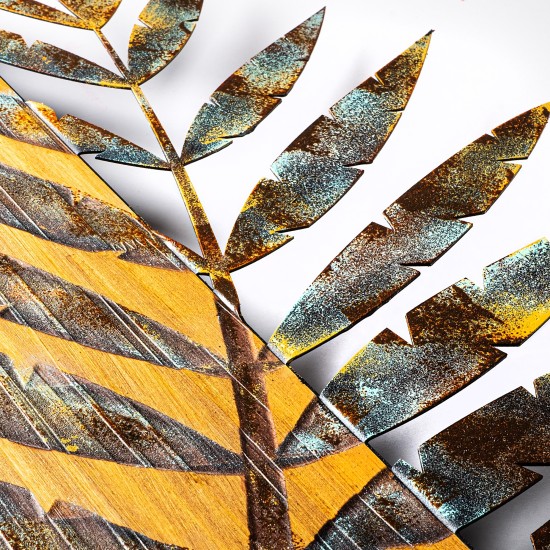 Decorative Wooden Wall Accessory Leaf 3-1 Multicolor Decorative Wooden Wall Accessory Leaf 3-1 Multicolor