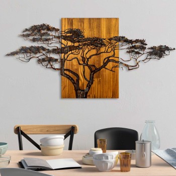 Decorative Wooden Wall Accessory Acacia Tree - 329-A Multicolor