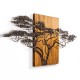 Decorative Wooden Wall Accessory Acacia Tree - 329-A Multicolor Wallxpert Decorative Wooden Wall Accessory Acacia Tree - 329-A Multicolor
