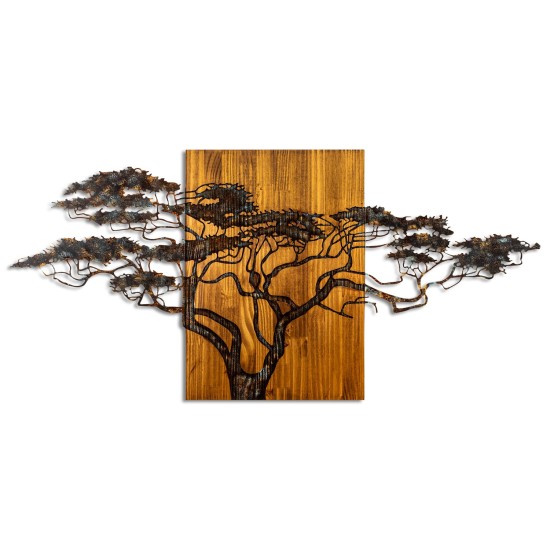 Decorative Wooden Wall Accessory Acacia Tree - 329-A Multicolor Wallxpert Decorative Wooden Wall Accessory Acacia Tree - 329-A Multicolor