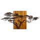 Decorative Wooden Wall Accessory Acacia Tree - 329-A Multicolor Wallxpert Decorative Wooden Wall Accessory Acacia Tree - 329-A Multicolor