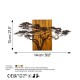 Decorative Wooden Wall Accessory Acacia Tree - 329-A Multicolor Wallxpert Decorative Wooden Wall Accessory Acacia Tree - 329-A Multicolor