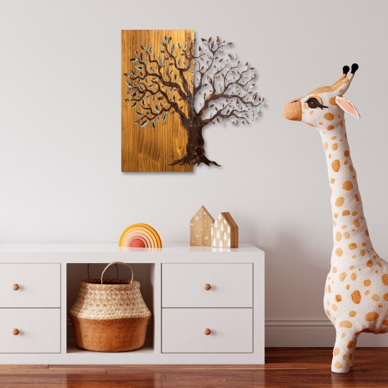 Decorative Wooden Wall Accessory Mysterious Tree - 371-A Multicolor Wallxpert Decorative Wooden Wall Accessory Mysterious Tree - 371-A Multicolor