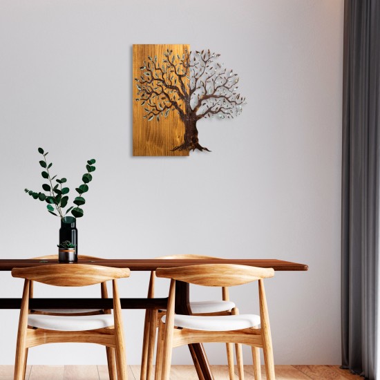 Decorative Wooden Wall Accessory Mysterious Tree - 371-A Multicolor Wallxpert Decorative Wooden Wall Accessory Mysterious Tree - 371-A Multicolor