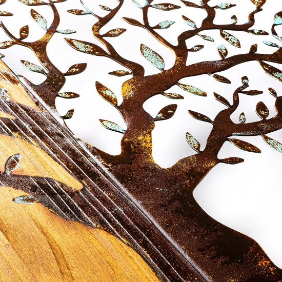 Decorative Wooden Wall Accessory Mysterious Tree - 371-A Multicolor Wallxpert Decorative Wooden Wall Accessory Mysterious Tree - 371-A Multicolor