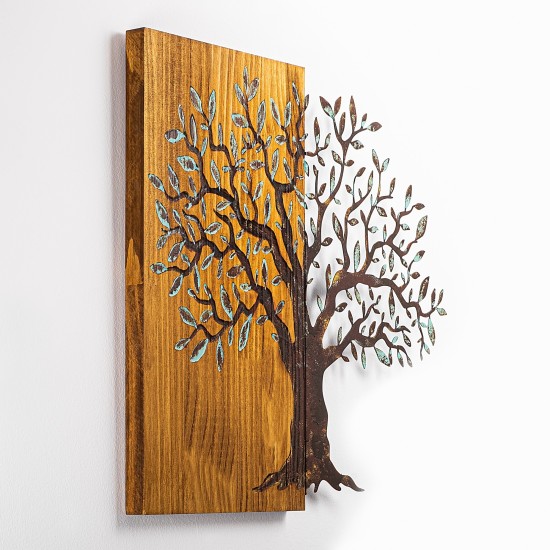 Decorative Wooden Wall Accessory Mysterious Tree - 371-A Multicolor Wallxpert Decorative Wooden Wall Accessory Mysterious Tree - 371-A Multicolor
