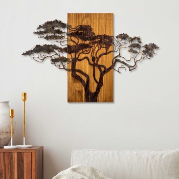 Decorative Wooden Wall Accessory Acacia Tree - 387-A Multicolor