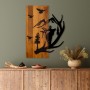 Decorative Wooden Wall Accessory Deer and Mountain Walnut
Black