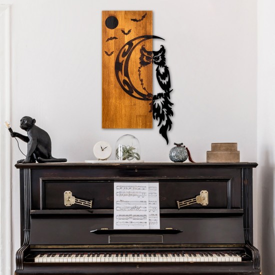 Decorative Wooden Wall Accessory Owl Walnut
Black Decorative Wooden Wall Accessory Owl Walnut
Black
