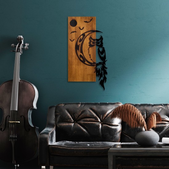 Decorative Wooden Wall Accessory Owl Walnut
Black Decorative Wooden Wall Accessory Owl Walnut
Black