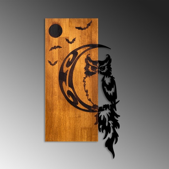 Decorative Wooden Wall Accessory Owl Walnut
Black Decorative Wooden Wall Accessory Owl Walnut
Black