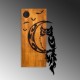 Decorative Wooden Wall Accessory Owl Walnut
Black Decorative Wooden Wall Accessory Owl Walnut
Black