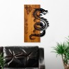 Wallxpert Decorative Wooden Wall Accessory Dragon Walnut
Black