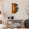 Wallxpert Decorative Wooden Wall Accessory Dragon Walnut
Black