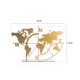 Decorative Object World Map - Gold Gold Aberto Design Decorative Object World Map - Gold Gold