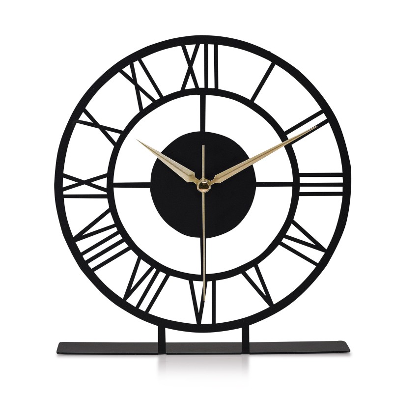 Aberto Design Decorative Clock Roman - Black Black