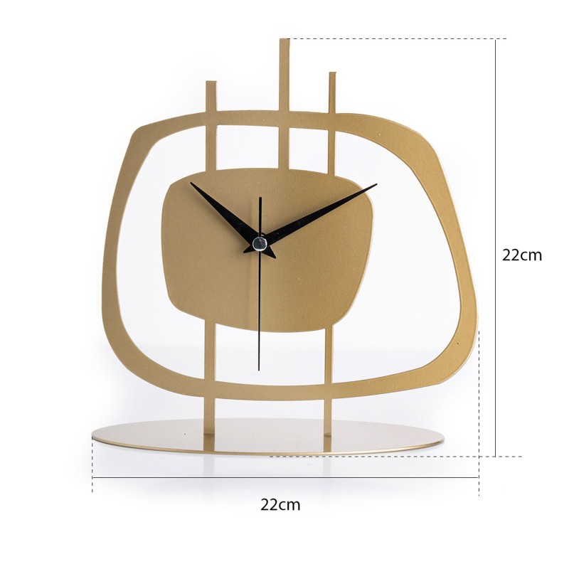 Aberto Design Decorative Clock Pietra - Gold Gold