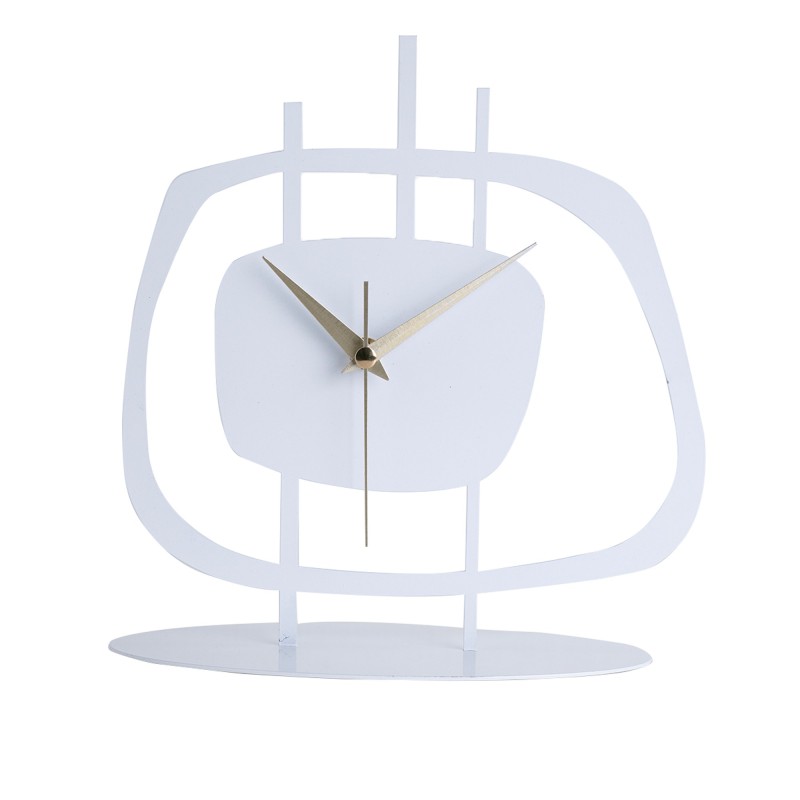 Aberto Design Decorative Clock Pietra - White White