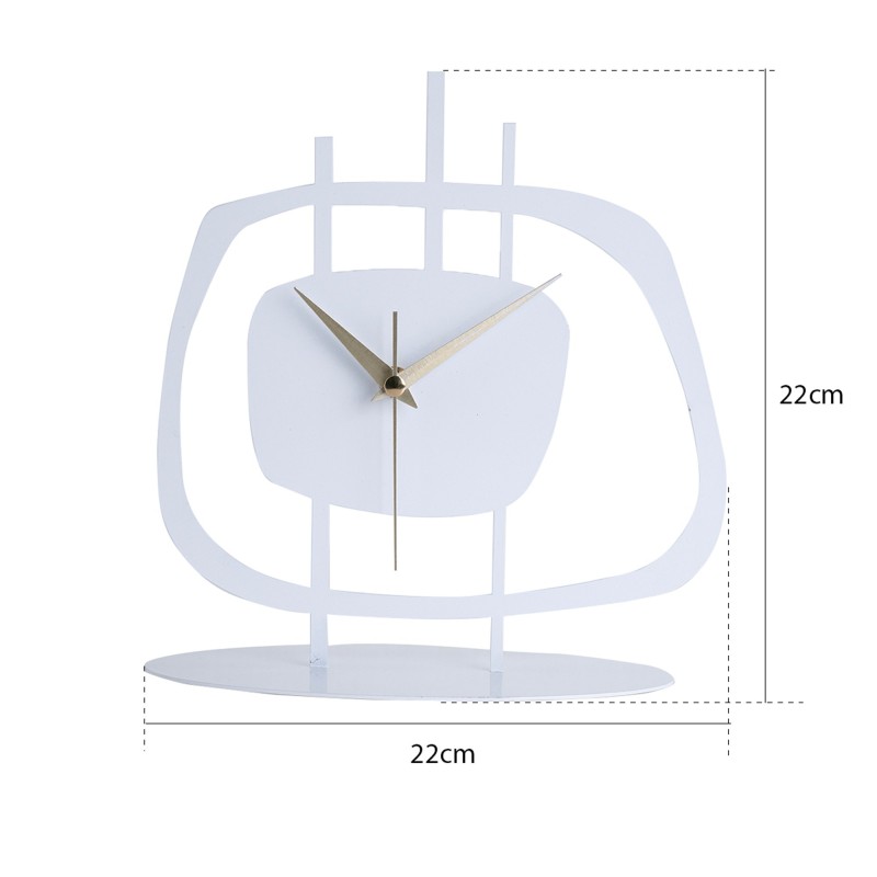 Aberto Design Decorative Clock Pietra - White White