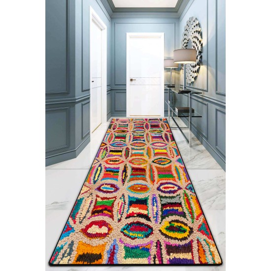 Conceptum Hypnose Hall Carpet (80 x 200) Circulo Djt Multicolor