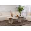 Coffee Table Sable - Travertine Travertine
