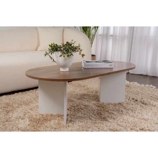 Coffee Table Sable - Walnut, White Walnut
White Coffee Table Sable - Walnut, White Walnut
White