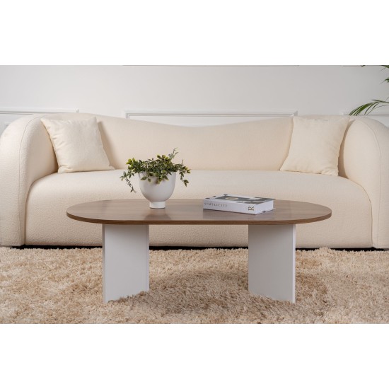 Coffee Table Sable - Walnut, White Walnut
White Coffee Table Sable - Walnut, White Walnut
White