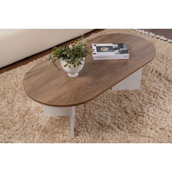 Coffee Table Sable - Walnut, White Walnut
White Coffee Table Sable - Walnut, White Walnut
White