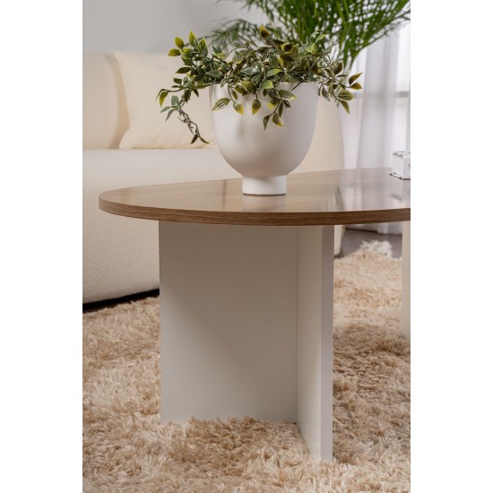 Coffee Table Sable - Walnut, White Walnut
White Coffee Table Sable - Walnut, White Walnut
White
