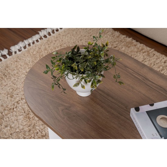 Coffee Table Sable - Walnut, White Walnut
White Coffee Table Sable - Walnut, White Walnut
White