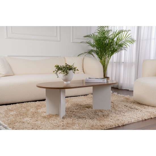 Coffee Table Sable - Walnut, White Walnut
White Coffee Table Sable - Walnut, White Walnut
White