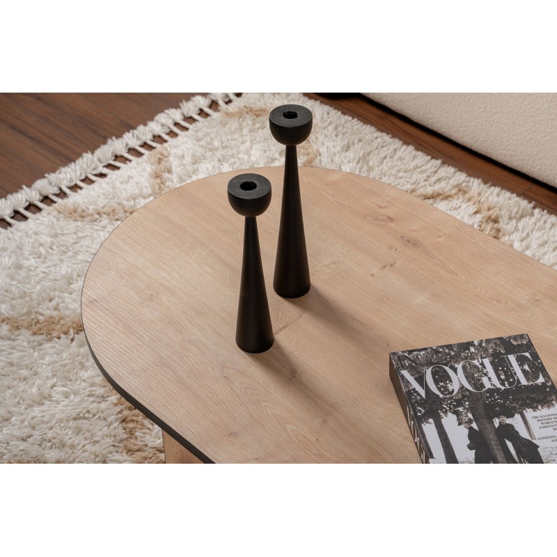 Coffee Table Sable - Sapphire Oak, Black Sapphire Oak
Black