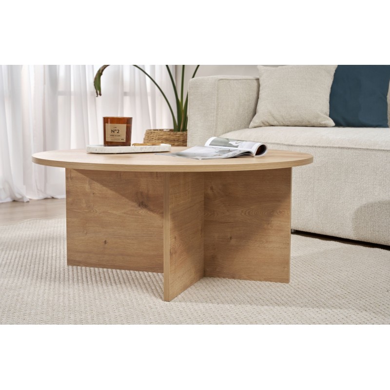 Coffee Table Soleil - Sapphire Oak Sapphire Oak