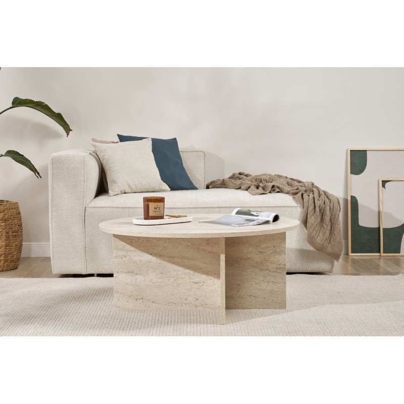 Coffee Table Soleil - Travertine Travertine