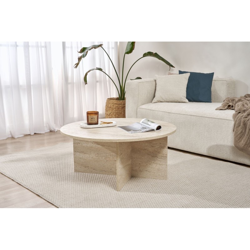 Coffee Table Soleil - Travertine Travertine