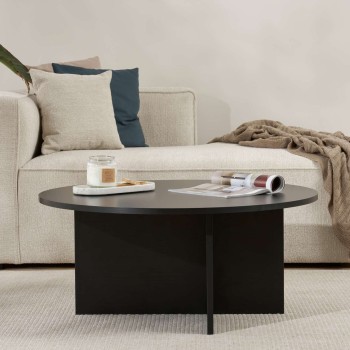 Coffee Table Soleil - Wood Black Wood Black