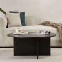 Coffee Table Soleil - Wood Black Wood Black