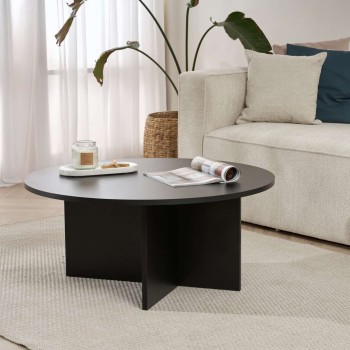 Coffee Table Soleil - Wood Black Wood Black