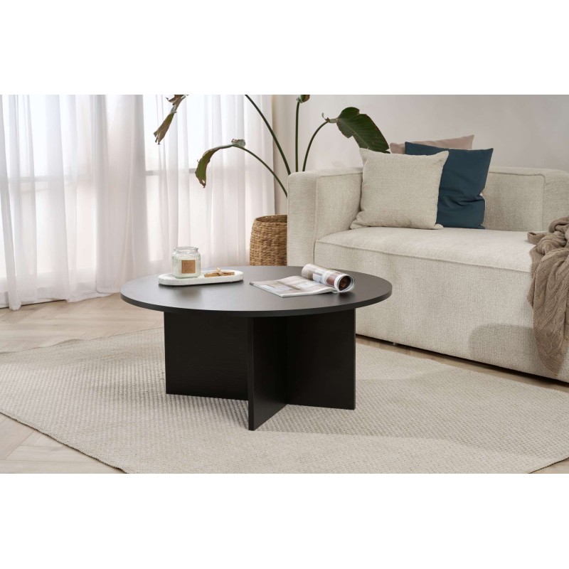 Coffee Table Soleil - Wood Black Wood Black