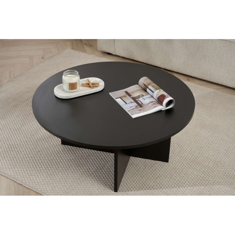 Coffee Table Soleil - Wood Black Wood Black