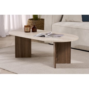 Coffee Table Sable - Travertine, Walnut Travertine
Walnut